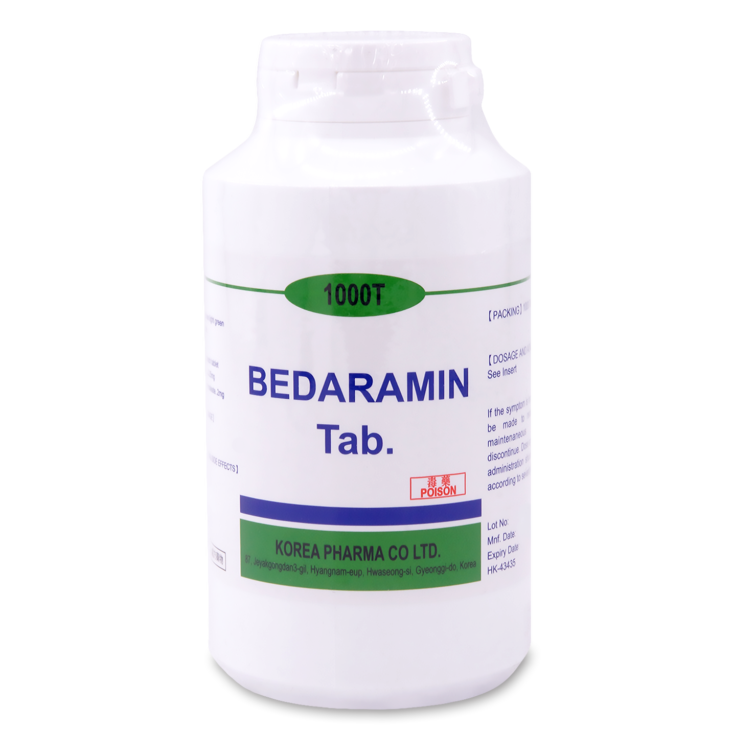 Bedaramin Tab 1,000's  (P1S1S3)